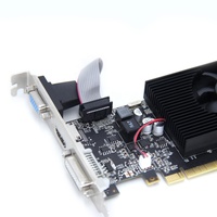 Fournisseur d'occasion Carte graphique de jeu discrète en gros GT610 710 730 740LP DDR3 SDDR3 Ventilateur de refroidissement pour ordinateur de bureau