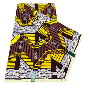 Tissu africain 6 Yards 100% Coton, <span class=keywords><strong>Pagne</strong></span> Textile Africain, Tissu Wax Imprimé Ankara Hollandais pour Projets de Couture DIY et Conception de Vêtements - Product Image 5
