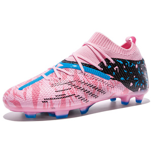 Scarpe da Calcio TF/FG Veloci per Uomo, Tacchetti da Calcio per Campi in Erba, Sneaker da Allenamento Unisex per Ragazzi e Ragazze - Product Image 2
