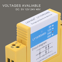 Parafoudre DC 0-24V 4-20mA RS485 2 fils pour signal, protection contre les surtensions PLC, parafoudre pour ligne de données, parafoudre SPD