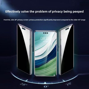 Protector de Pantalla de Vidrio Templado con Borde Negro Anti-Espía para Huawei Mate 70 Pro, Cobertura Total, Anti-Huellas, Anti-Polvo, Anti-Golpes - Product Image 2