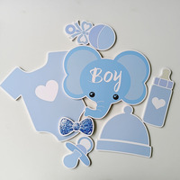PVC Baby-Fotobox-Requisiten Handgefertigt Maßgeschneiderte Verarbeitung Geschlechtsoffenbarungsparty Junge oder Mädchen Babyparty Geburtstag Hochzeit