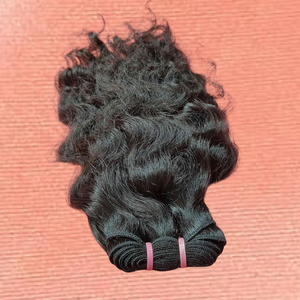 Extensions de cheveux naturels Remy indiens Body Wave 14 pouces, double trame machine, cuticules alignées, couleur naturelle, fournie par le fabricant - Product Image 6