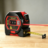 Télémètre laser industriel DEWEN 4-en-1, 60 m, précision de 2,0 mm, 2 piles AAA, pour la construction et le bricolage