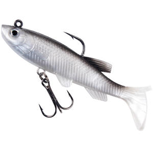 Vente chaude 8cm/13g appâts de natation souples en caoutchouc <span class=keywords><strong>souple</strong></span> goutte <span class=keywords><strong>leurre</strong></span> Shad pour perche brochet truite queue <span class=keywords><strong>leurre</strong></span> avec crochet triple - Product Image 3