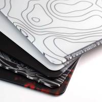 Tapis de souris personnalisé de haute qualité, en verre trempé micro-gravé givré, imperméable, ultra-blanc, en verre feuilleté