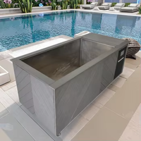 Direct d'usine personnalisé de grande taille tout-en-un accessoires de baignoire plongeante froide utilisation en extérieur, y compris bain de glace douche pour adultes