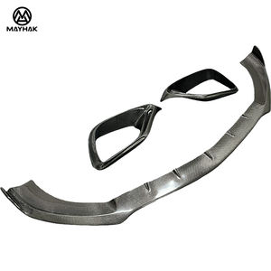 Séparateur de lèvre de pare-chocs avant en Fiber de carbone Style BB et becquet avant modifié pour <span class=keywords><strong>Mercedes</strong></span> Benz W213 E63 pré Lci S AMG - Product Image 5