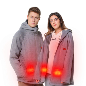 Meilleure veste polaire de sport chauffante de sécurité avec manteau réfléchissant la chaleur avec 5 zones de chauffage - Product Image 5