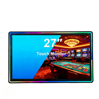 Nuevo Monitor Táctil PCAP de 27 Pulgadas, 4:3 1280x1024, Efecto Halo, Táctil de 10 Puntos, Pantalla USB para Juegos, para Gabinetes de Arcade y Autoservicio