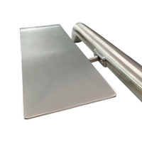 Barre de protection murale en acier inoxydable anti-collision pour éviter les dommages causés par les fauteuils roulants et les lits mobiles pour patients