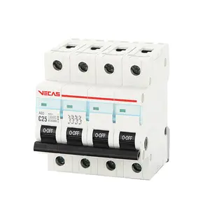 VECAS-mini disyuntores eléctricos DZ47-63, 1 polo, 2 polos, 3 polos, 4 polos, 230V, 400V, 10 amperios, 40 amperios, 50 amperios, CA, CC, mcb, en miniatura