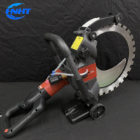 Machine de découpe de mur en béton 5000w Machines de scie sur piste avec remorque