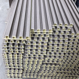 Decoración Interior WPC <span class=keywords><strong>Panel</strong></span> de pared estriado <span class=keywords><strong>Panel</strong></span> de revestimiento Tablero de revestimiento compuesto de plástico estriado - Product Image 4