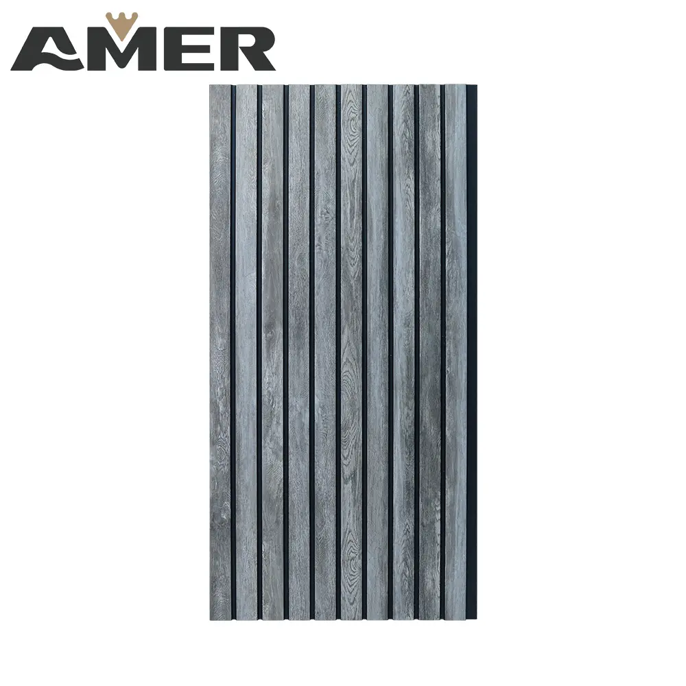 AMER Eco-friendly Fluted Interior Ps Wall Panel Decorative Ps Slat Wall Cladding