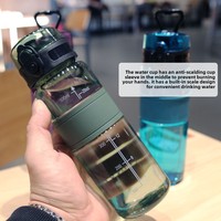 Nouvelle Gourde Sport Anti-Chute et Résistante à la Chaleur, Portable pour Étudiant et Extérieur, avec Filtre et Graduations, Bouteille à Boire Directement