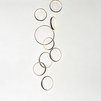 Lustre en aluminium moderne pour loft, éclairage de restaurant, lampes simples pour escalier, salon, LED, ligne de pêche, décoration intérieure