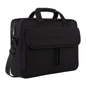 Custom Multifunctional Business Computer Bag 15.6 17 Laptop Case Polyester Laptop Briefcase for Men