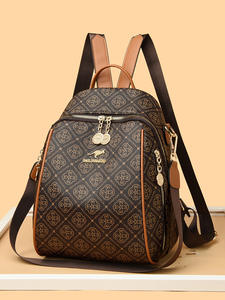 Mochilas Personalizáveis Multifuncionais de Alta Capacidade em Estoque, Mochila de Designer Luxuosa para Mulheres em PU de Alta Qualidade - Product Image 2