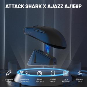 Aj159p Ratón para juegos inalámbrico de modo dual Paw3395 Aj159p Ajazz - Product Image 3