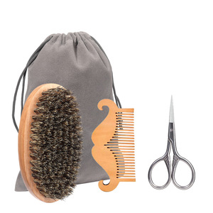 <span class=keywords><strong>Set</strong></span> di Strumenti per la Cura della <span class=keywords><strong>Barba</strong></span> <span class=keywords><strong>da</strong></span> <span class=keywords><strong>Uomo</strong></span>, Forbici per Capelli, Pennello <span class=keywords><strong>da</strong></span> <span class=keywords><strong>Barba</strong></span>, Spazzola e Pettine in Legno Naturale con Setole di Cinghiale - Product Image 1