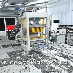 Mesin Pembuat Batako Beton Berwarna, Mesin Pembuat Paving <span class=keywords><strong>Block</strong></span>, Mesin Pembuat Bata Tanah Liat Getar Semen untuk Rumah Tangga, Kondisi Baru, Dijual, Dilengkapi PLC - Product Image 2