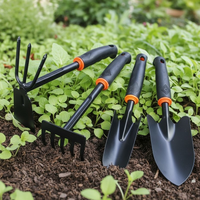 Sekop Berkebun Alat Penanaman Bunga untuk Penggunaan Rumah Tangga Set Penanaman Sayuran Alat Budidaya Sukulen Sekop Baja Tahan Karat Cangkul Karet
