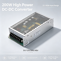 200W DC DC Dönüştürücü 24V 8.4A Endüstriyel Regüleli Güç Kaynağı 19-36VDC Giriş Tek Çıkış