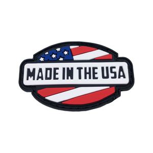 Patchs en PVC personnalisés en gros pour vêtements, patchs en caoutchouc avec logo drapeau, petits patchs en PVC auto-agrippants - Product Image 2