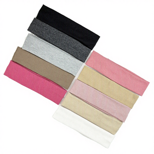 Bandeaux de sport élastiques personnalisés avec logo pour la gym et le yoga, en tissu doux et caoutchouc, style européen et américain, pour hommes et femmes - Product Image 1