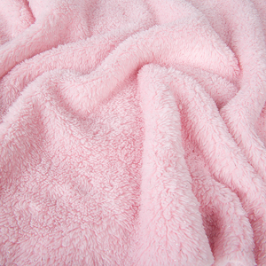 Wholesale 100% Polyester Two Side Micro Polar Sheepskin <strong>Sherpa</strong> Fleece Fabric for Blanket <strong>Sherpa</strong> Hoodie Fabric <strong>Material</strong> - Product Image 4