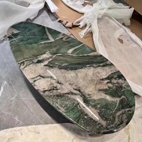 Luxueuses dalles de quartzite vert cristal fuchsite