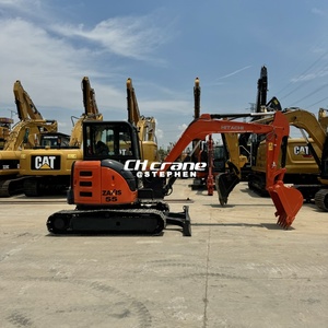 Excavatrice sur chenilles Hitachi ZX55USR-5A d'occasion, mini-pelleuse de 5 tonnes en bon état, machine agricole ZX60 ZX70 ZX120 ZX130 à vendre à prix réduit - Product Image 5
