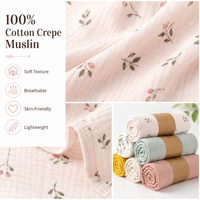 Couverture d'emmaillotage en mousseline respirante et douce pour bébé, idéale comme cadeau pour tout-petit et nouveau-né