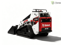Chargeuse compacte sur chenilles Bobcat MT100 d'occasion, conforme aux normes EPA EURO 5, pour travaux de terrassement, construction et aménagement paysager.