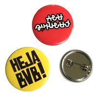 Badge en métal personnalisé pas cher en gros, bouton imprimé avec logo, carré, rond, 32mm, 37mm, 44mm, 58mm, en étain ou en tôle