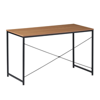 Bureau de travail en bois de style industriel moderne, avec structure métallique, table d'ordinateur, mobilier de bureau à domicile