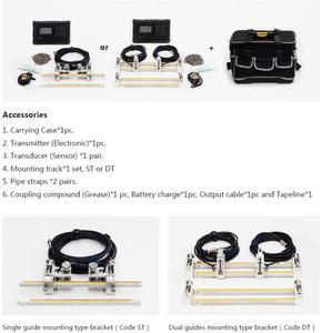 Pengukur aliran ultrasonik penjepit yang dapat disesuaikan untuk pengukuran aliran pipa cair cairan minyak air - Product Image 5
