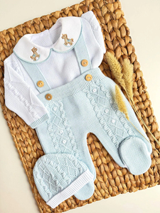 Kaiyue Herbst Frühling Neugeborene Mädchen Mädchen Jungen Einfarbige Strick kleidung Pullover Insgesamt Kinder kleidung - Product Image 4