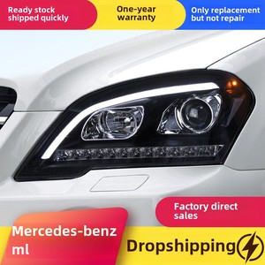 Phare avant de haute qualité pour Mercedes-Benz W164 ML350 500 (2009-2012) avec feux de jour LED restaurés, couleur 6000K - Product Image 4
