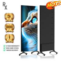 RX Fabrika Fiyatı P0.9 P1.25 P1.56 İç Mekan Ticari Reklam 4K Tam Renkli Ayaklı LED Panel Ekran Alışveriş Merkezi
