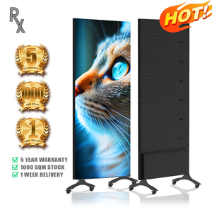 Pantalla LED <span class=keywords><strong>de</strong></span> pie para publicidad comercial interior 4K a todo color, precio <span class=keywords><strong>de</strong></span> fábrica RX P0.9 P1.25 P1.56 para centros comerciales - Product Image 1