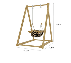 Talentbaby Columpio <span class=keywords><strong>Hamaca</strong></span> 2 en <span class=keywords><strong>1</strong></span> Plegable para Bebés, Silla Colgante para Interiores - Product Image 6
