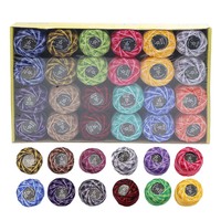 24 pièces de fil de crochet teint panaché boules de fil de coton à broder pour arc-en-ciel couleur point de croix couture artisanat fournitures