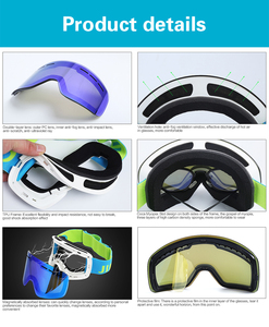 <span class=keywords><strong>Gafas</strong></span> de esquí OTG con logotipo OEM personalizado, antivaho, de lujo, con lentes magnéticas para exteriores, fotocromáticas, par - Product Image 6