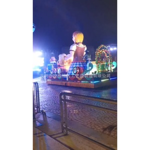 Grand flotteur gonflable de Noël avec lumières LED pour défilé commercial, multicolore, alimentation CA 220V, design durable - Product Image 2