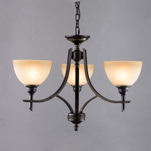 Chất Lượng Cao Kim Loại Thủy Tinh Cổ Điển Trần Đèn Đồ Đạc Trong Nhà Trang Trí Trần Mặt Dây Chuyền Đèn Chiếu Sáng - Product Image 6