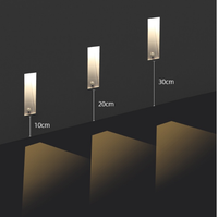 Éclairage d'escalier encastré Intérieur Détecteur de mouvement intelligent Lumière d'escalier Lumière d'étape LED sans cadre
