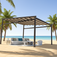 Auvent de pergola pliable sur mesure pour usage commercial et résidentiel |   Montage facile, anti-corrosion, écologique
