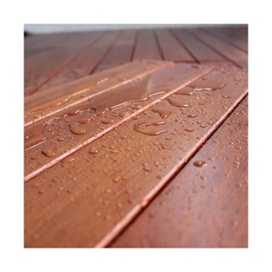 Dalles de terrasse en bois Kempas pour intérieur et extérieur, imperméables, contemporaines, antidérapantes, à emboîtement - Product Image 2